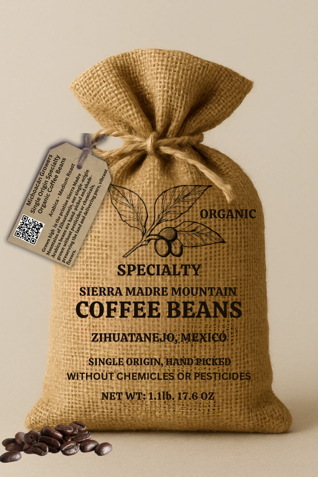 Paquete de café de especialidad Sierra Madre de México